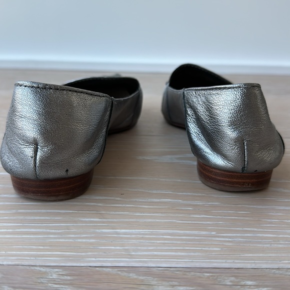 Vince Camuto Maira Pointed Toe Loafers in Gunmetal Gray/Silver - Picture 7 of 8